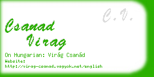 csanad virag business card